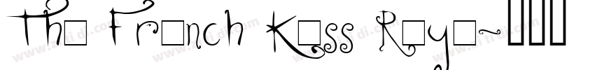 The French Kiss Roya字体转换